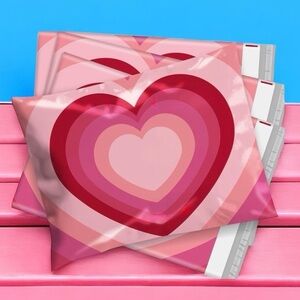(10) 10x13 Hearts Poly Mailers